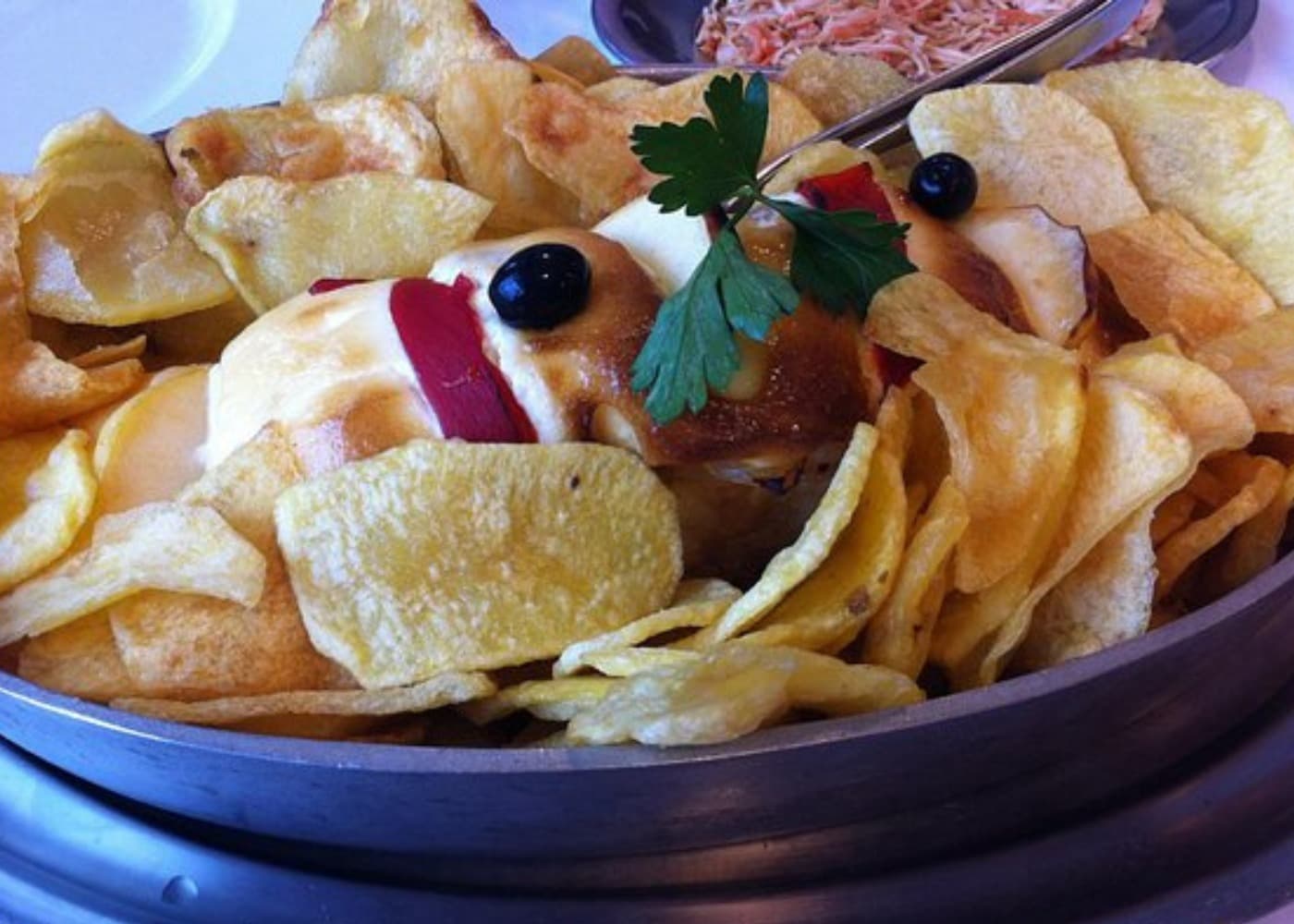 Plato de bacalao, Tui Valença, España