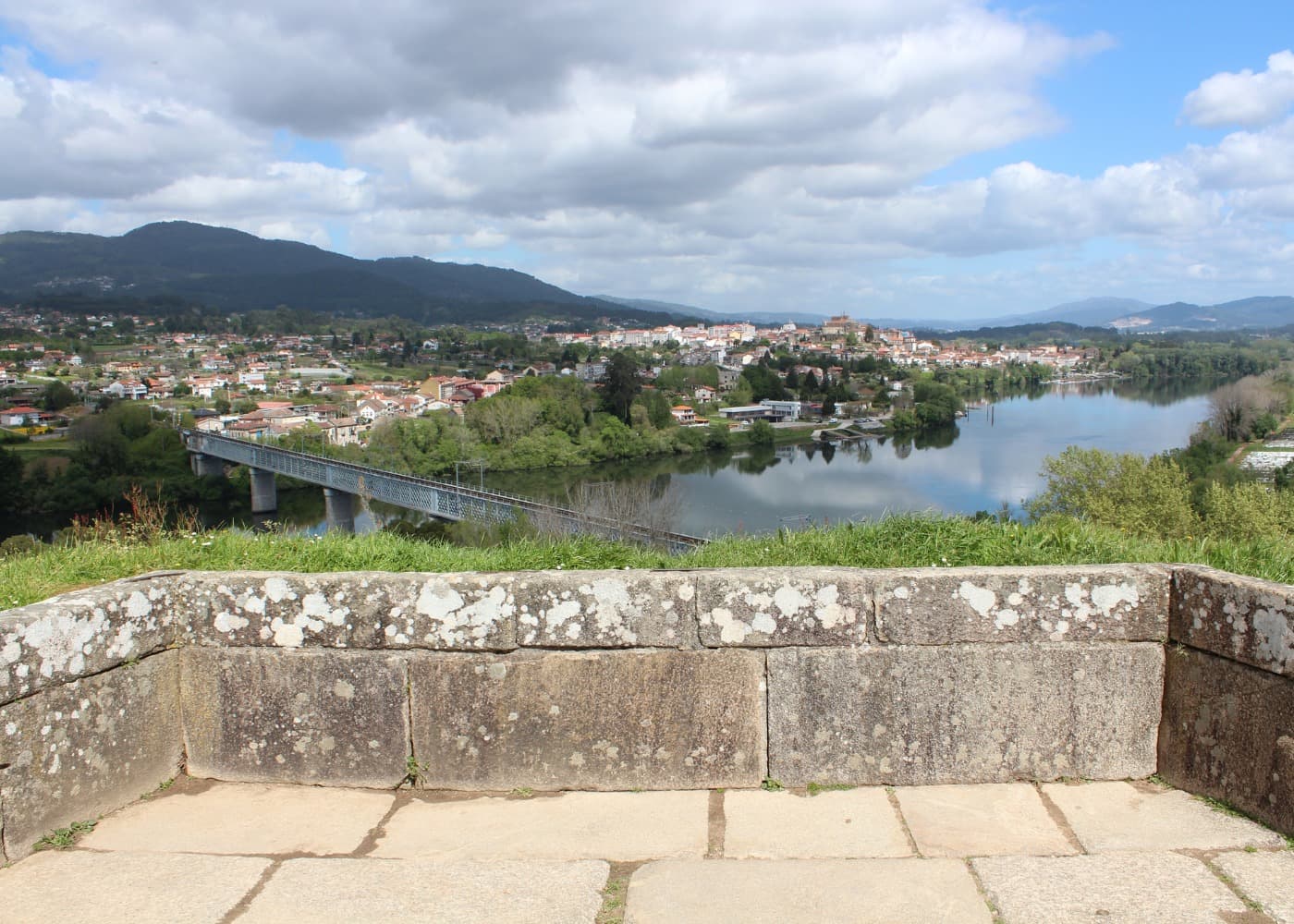 Vistas desde Valença, España 